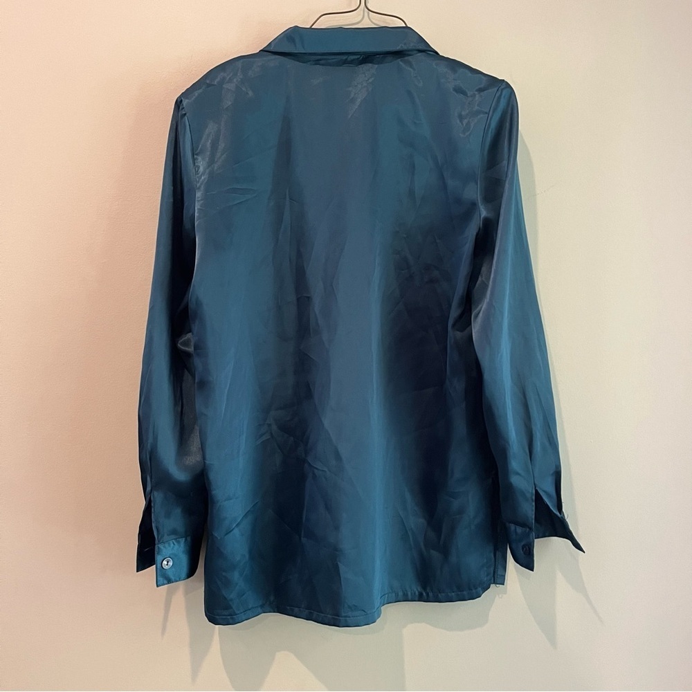 Women size 12 blouse button up bundle of 2 long sleeve casual work office shirt - Picture 10 of 10